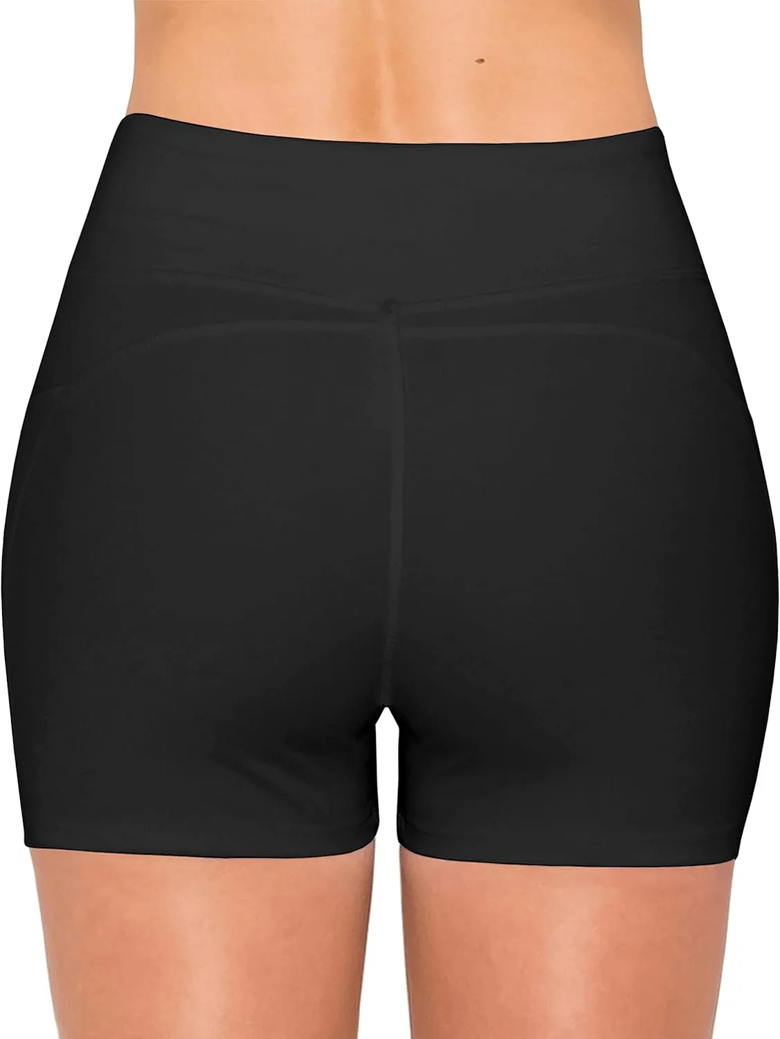ALWAYS Women's Bike Shorts with Pockets - High Waist Compression Running Workout Athletic Yoga Shorts