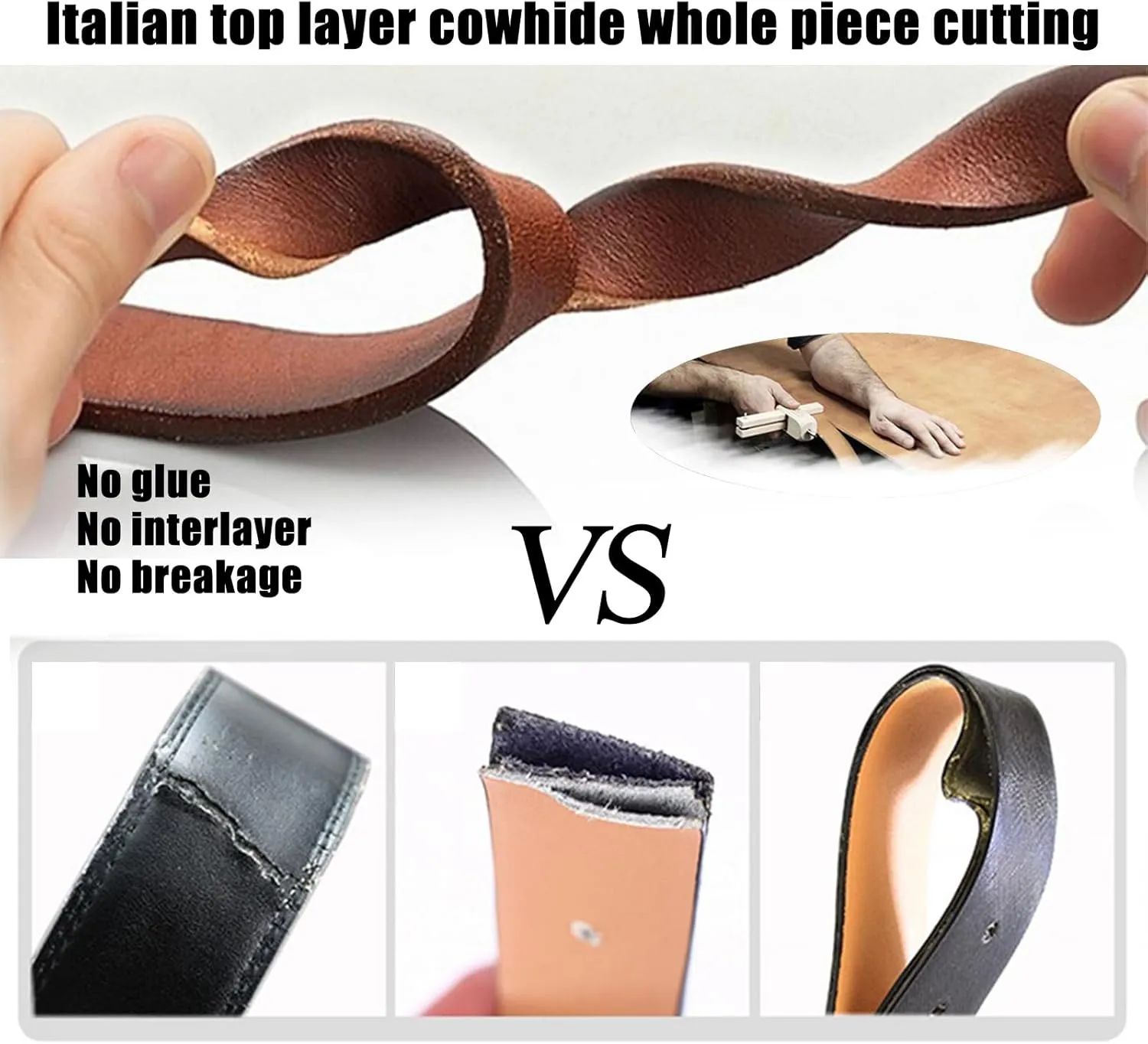 Automatic Buckle Dress Ratchet Belts for Men, Adjustable Genuine Leather Belt with Crocodile Pattern,Brown c,105CM/41.3''