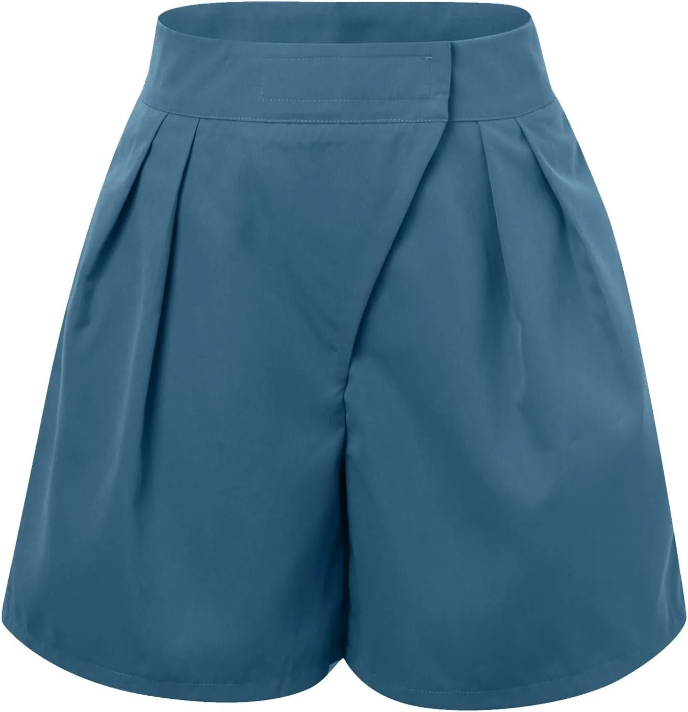 Bermuda Wide Leg Shorts Casual Summer Loose Fit Elastic High Waisted Shorts Comfy Lightweight Lounge Shorts