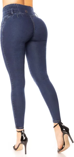 Bula, High Waist Butt Lifting Skinny Jeans - Shape wear Pantalones Colombianos Levanta Cola