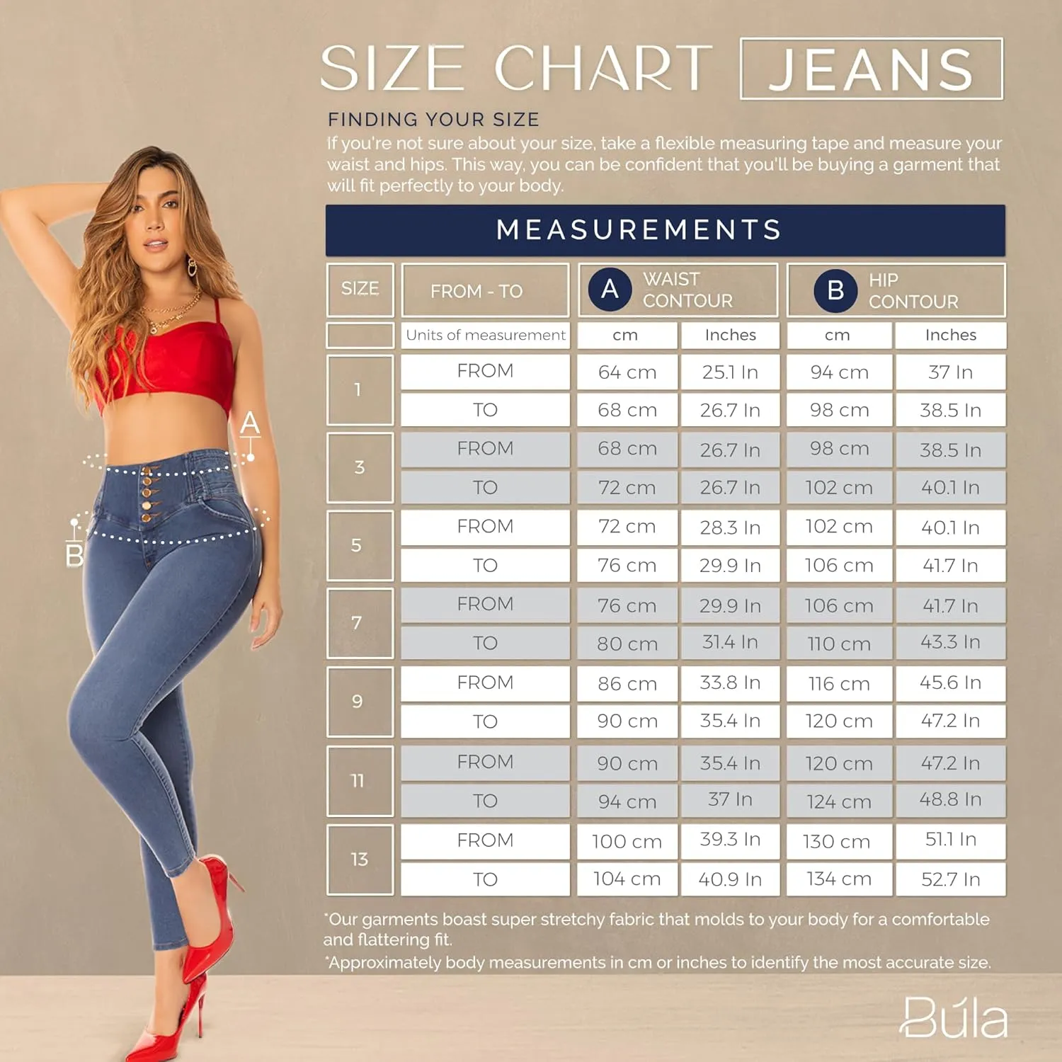 Bula, High Waist Butt Lifting Skinny Jeans - Shape wear Pantalones Colombianos Levanta Cola