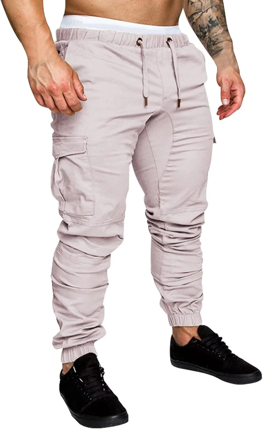 Cargo Pants for Men Big and Tall Grey Pants Slim Fit Pants Mens Sweat Pants Cargo Pants for Men Solid Casual Multiple