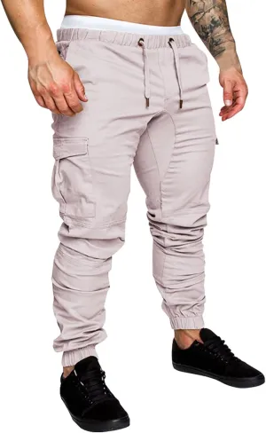 Cargo Pants for Men Big and Tall Grey Pants Slim Fit Pants Mens Sweat Pants Cargo Pants for Men Solid Casual Multiple