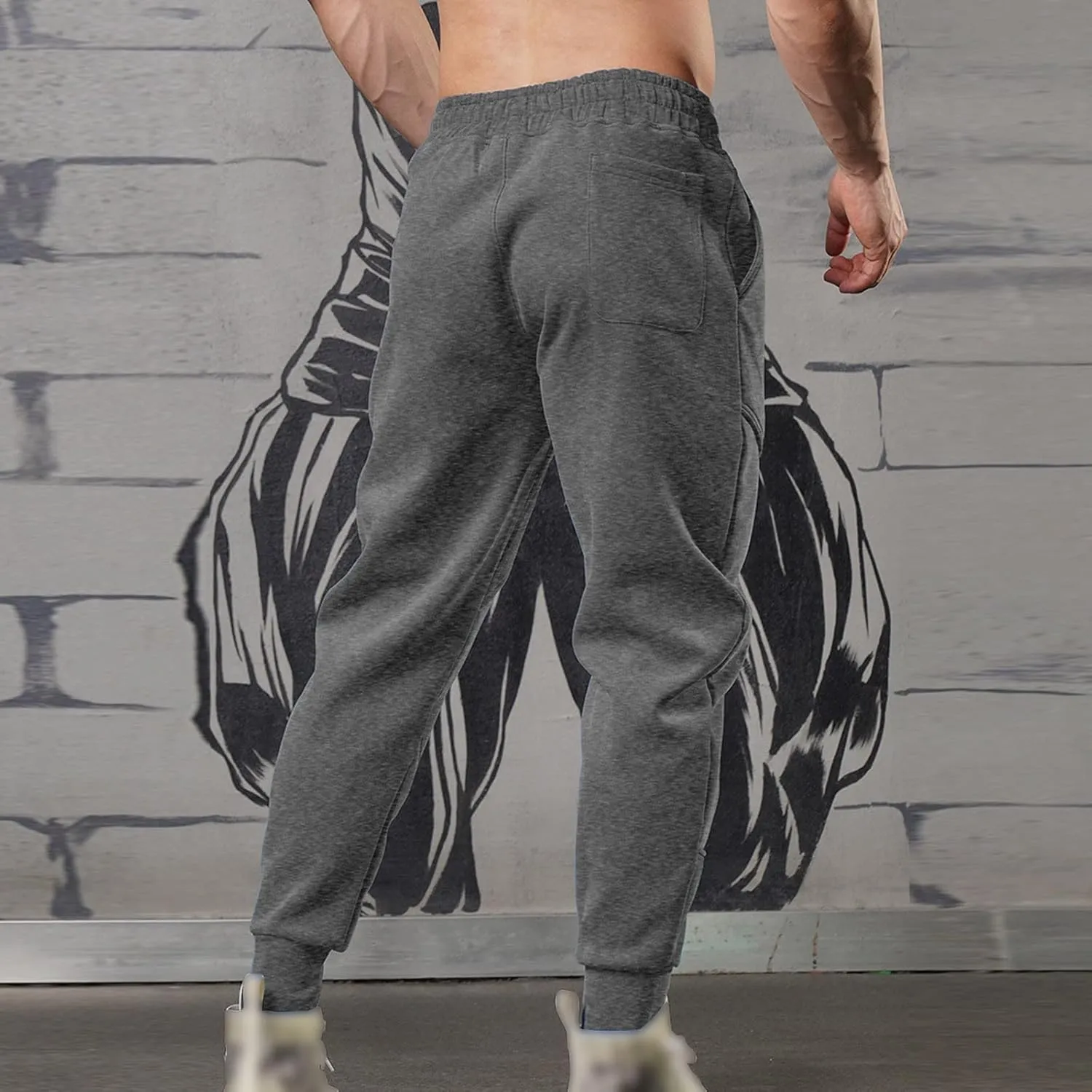 Cargo Pants for Men Big and Tall Sweatpants Athletic Cargo Pants for Men Casual Work Trousers Tactical Pants Rip-Stop
