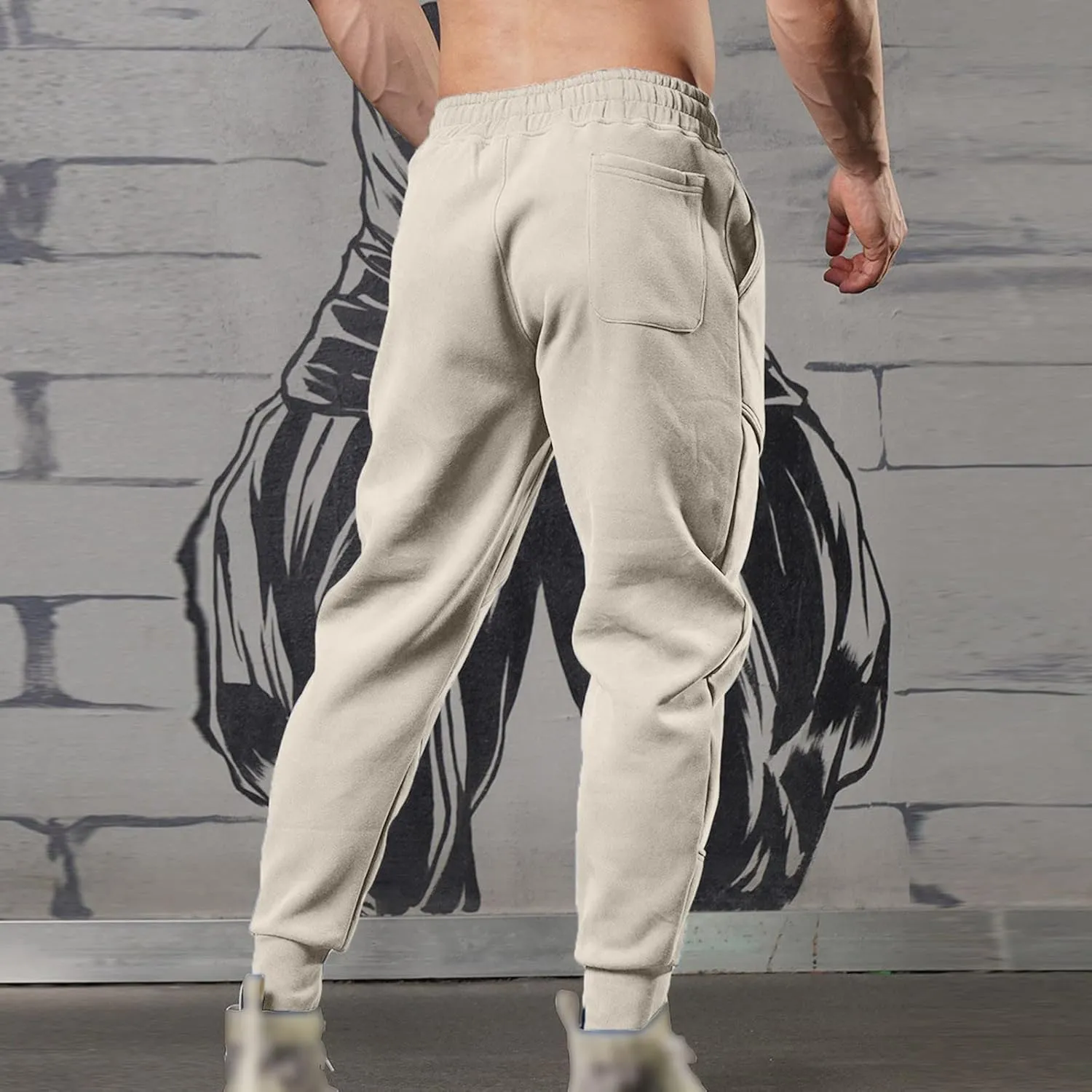 Cargo Pants for Men Big and Tall Sweatpants Athletic Cargo Pants for Men Casual Work Trousers Tactical Pants Rip-Stop