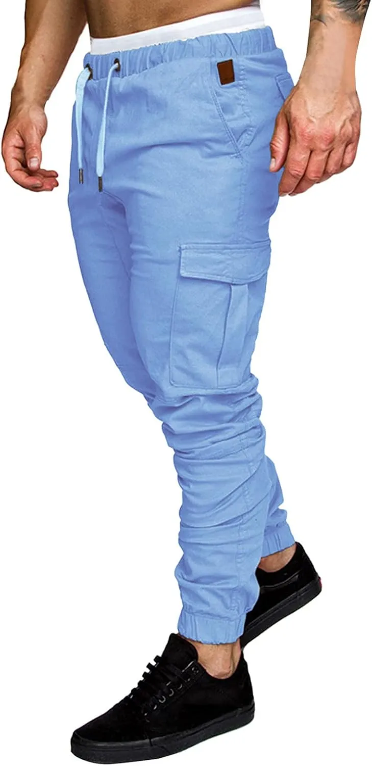 Cargo Pants for Men Joggers Tactical Pants with 9 Pockets Lightweight Ripstop Cargo Work Pants Mens Wild Cargo Pants