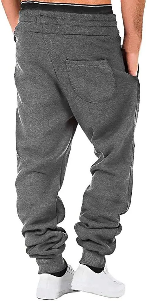 Cargo Pants for Men Relaxed Fit Athletic Pants Traning Track Pants Joggers Mens Sweatpants Casual Wide Leg Drawstring