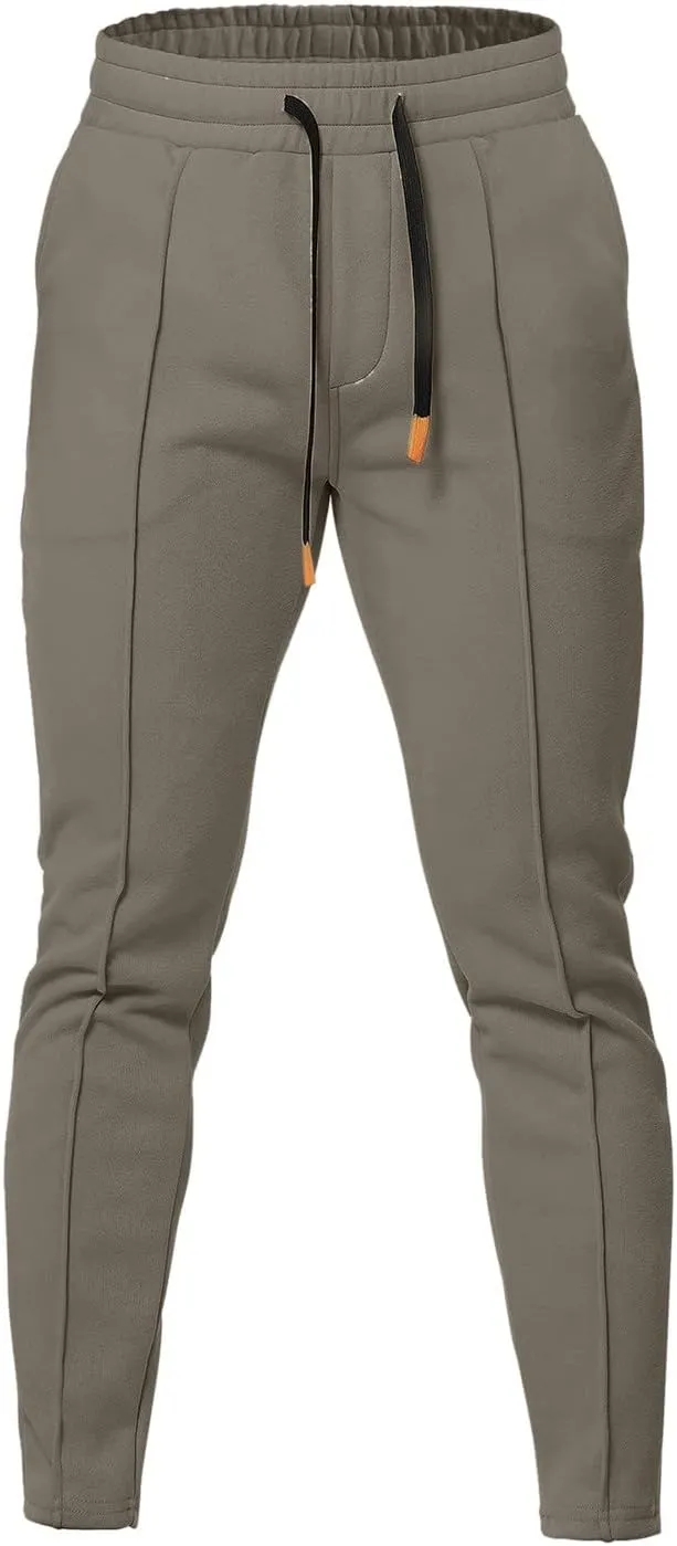 Cargo Pants for Men Relaxed Fit Cotton Work Pants Jogger Open Bottom Straight Leg Sweatpants Pockets Mens Cargo Pants