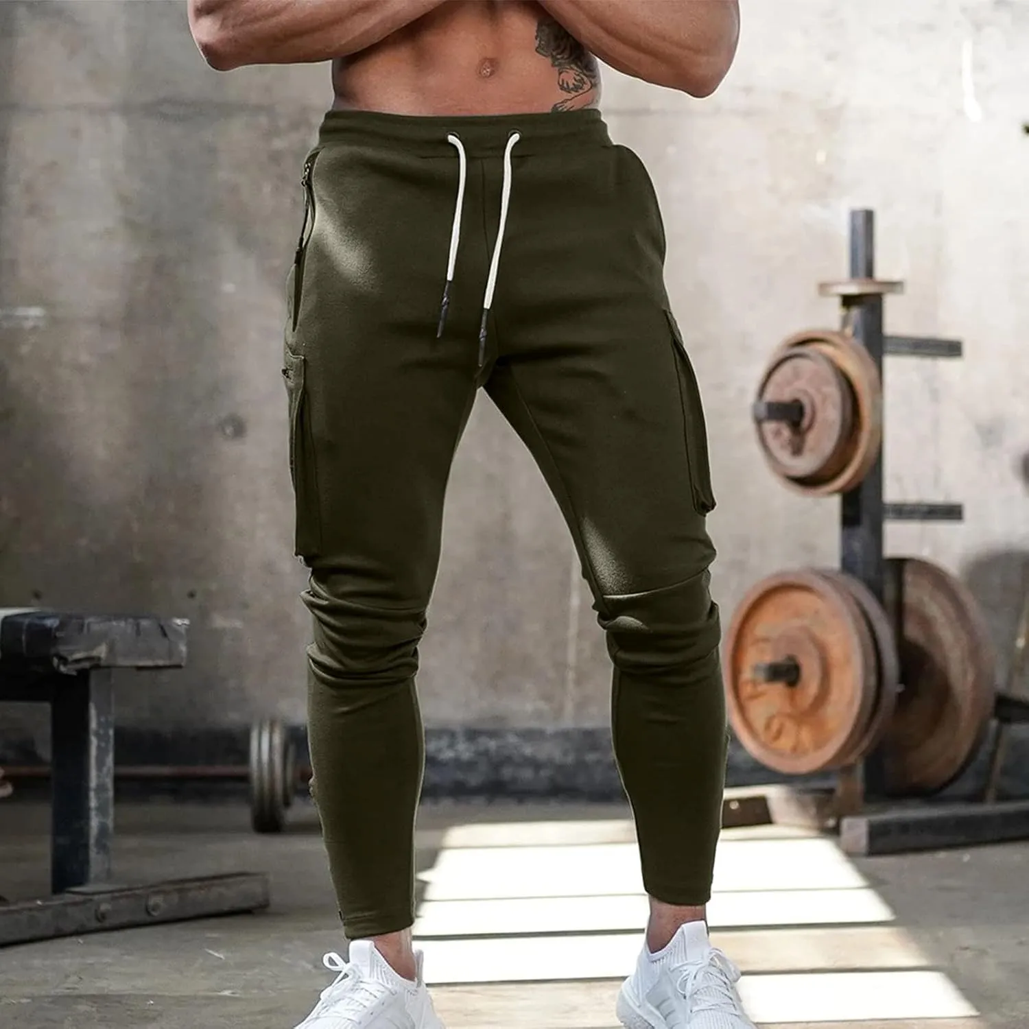 Cargo Pants for Men Relaxed Fit Gym Sweatpants Work Joggers Mens Long Pants Sweatpants for Men Men's Casual Trousers
