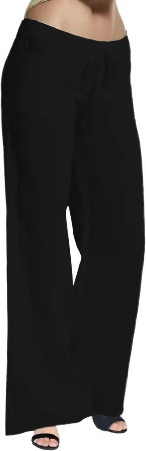 Casual Elastic Leg Drawstring Waist Pants Solid Long Women Wide Pants Loose Fitting Pants for Women Casual