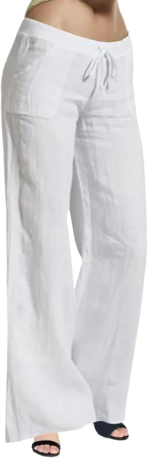 Casual Elastic Leg Drawstring Waist Pants Solid Long Women Wide Pants Loose Fitting Pants for Women Casual