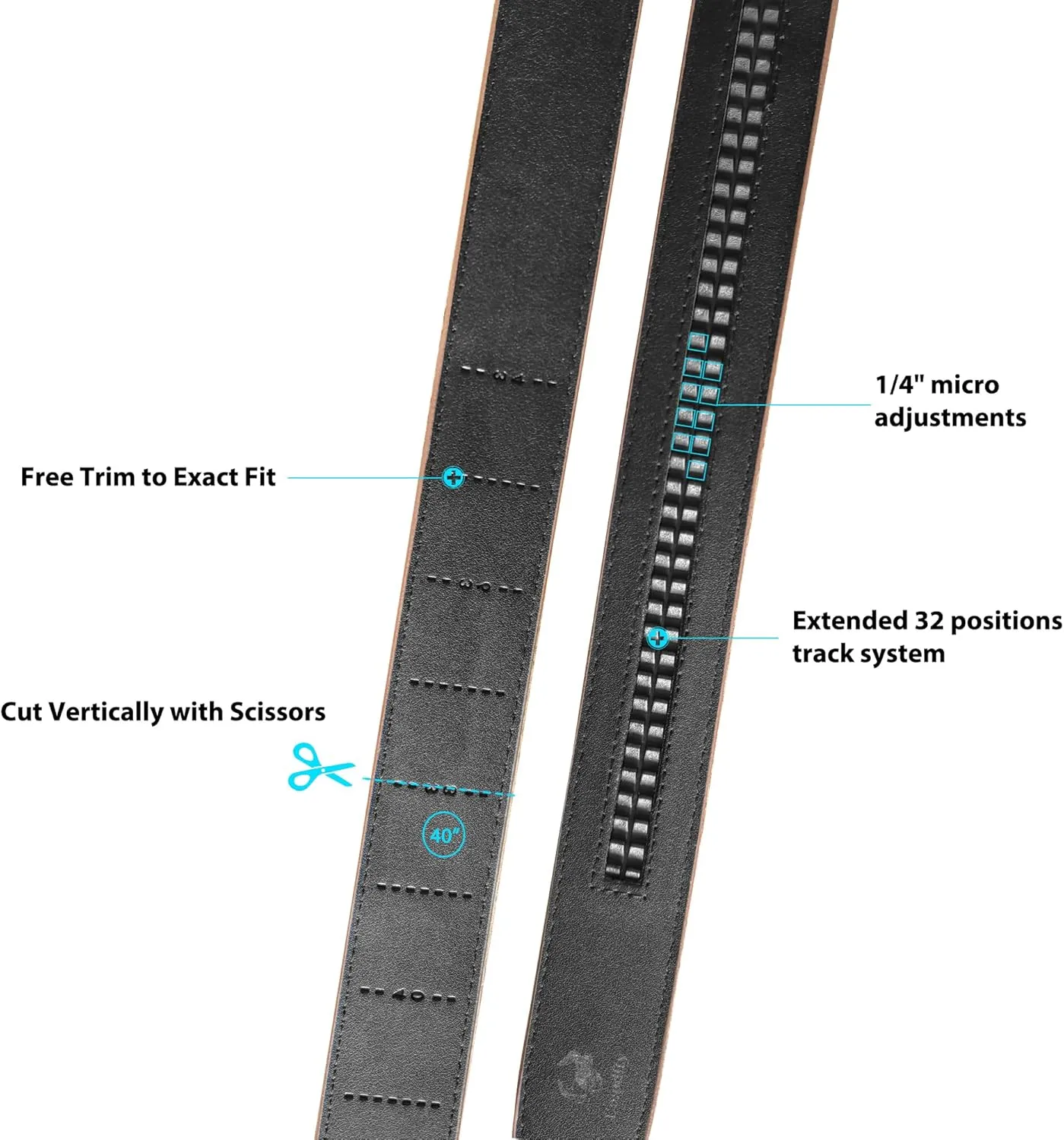 Cowboy Belt for Men Leather Ratchet Dress Belts for Jeans Adjustable Belt for Men