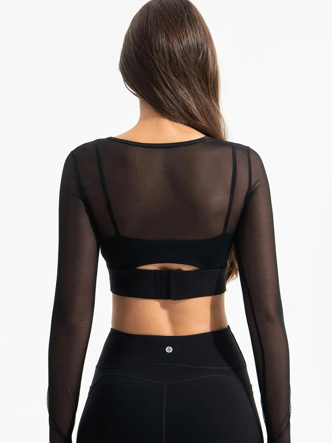 Crop Tops for Women Longline Sports Bra with Medium Support Workout Fashionable Yoga Bra with Removable Cups