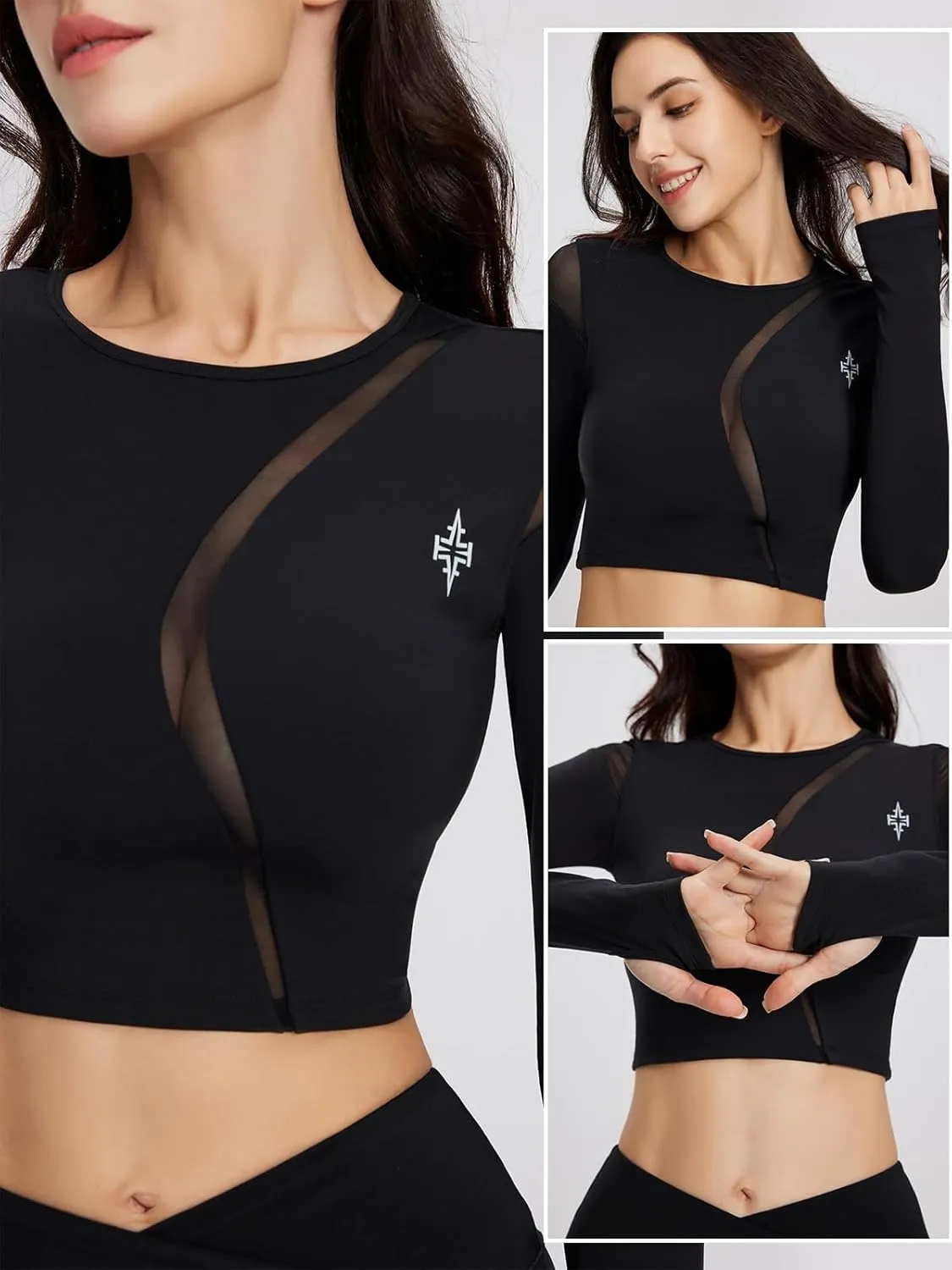 Crop Tops for Women Longline Sports Bra with Medium Support Workout Fashionable Yoga Bra with Removable Cups