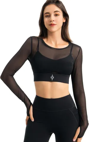 Crop Tops for Women Longline Sports Bra with Medium Support Workout Fashionable Yoga Bra with Removable Cups
