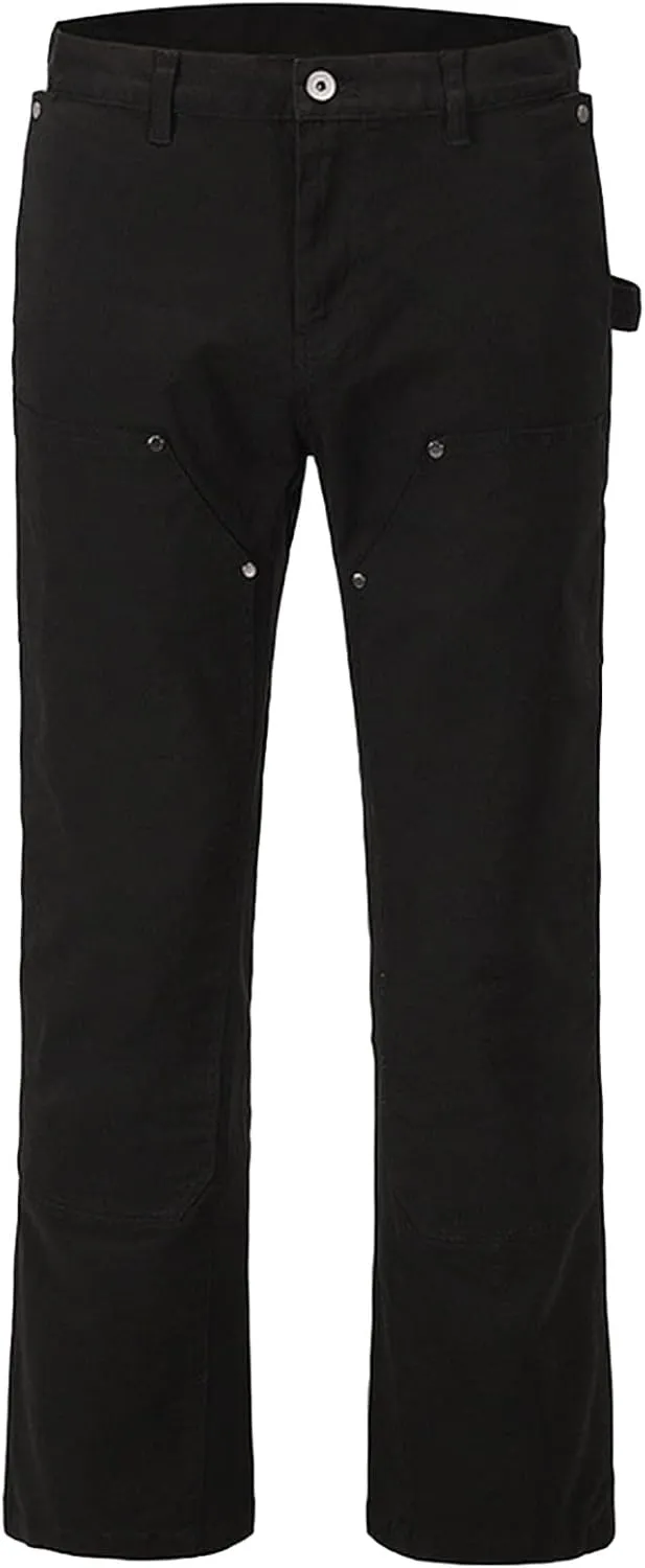DGHM-JLMY Men's Multi-Bag Spliced Flared Pants Zip Jeans Bootcut Wide Leg Jeans Relaxed Stretch Bell Bottom Comfort Jeans