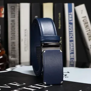 DOOPAI Mens Belt, Ratchet Belt Dress with 1 3/8" Genuine Leather, Slide Belt with Easier Adjustable Buckle, Trim to Fit