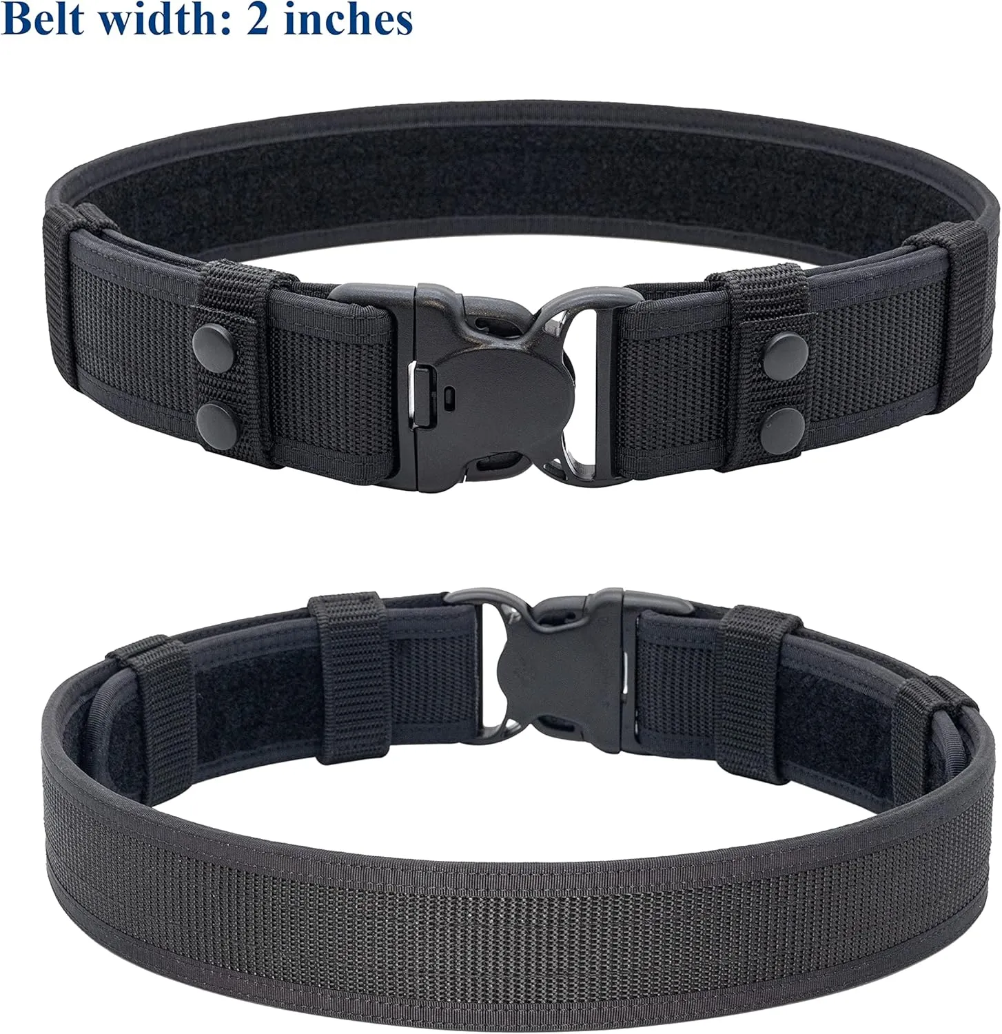 Duty Belt Law Enforcement Police Correctional Officer Security Belts 2 Keepers 2"/2.25" Wide