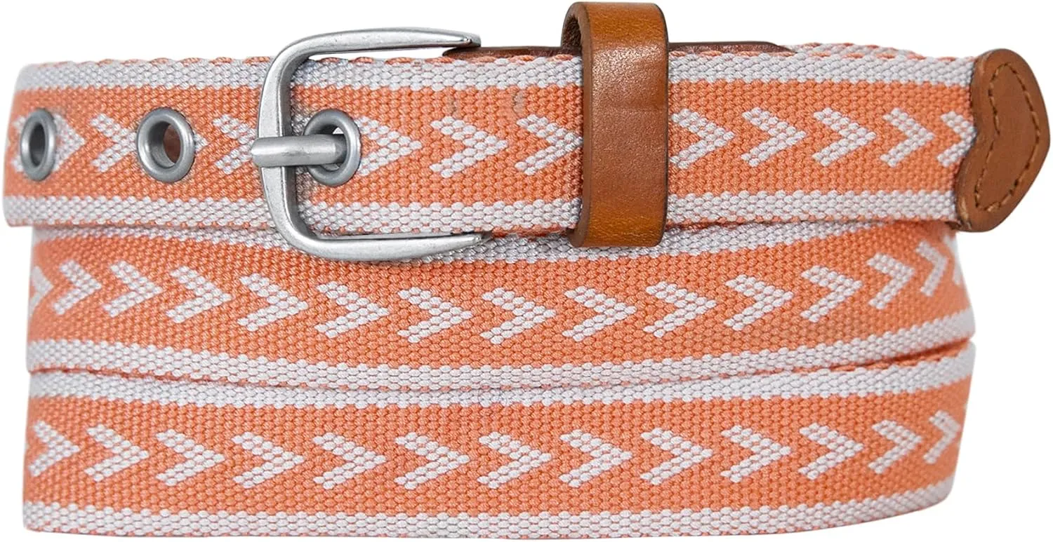 Eddie Bauer Women's Cascade Grommet Webbing Belt with Metal Buckle