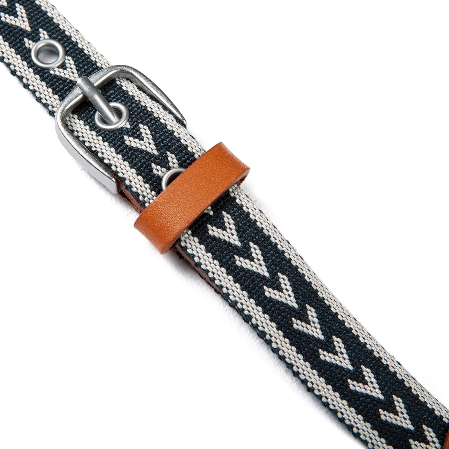 Eddie Bauer Women's Cascade Grommet Webbing Belt with Metal Buckle