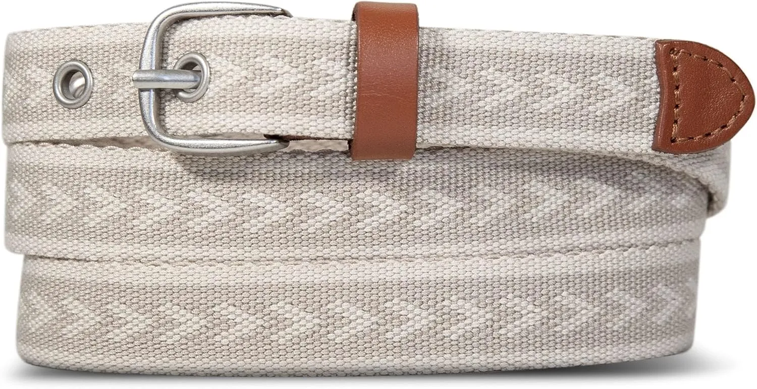 Eddie Bauer Women's Cascade Grommet Webbing Belt with Metal Buckle
