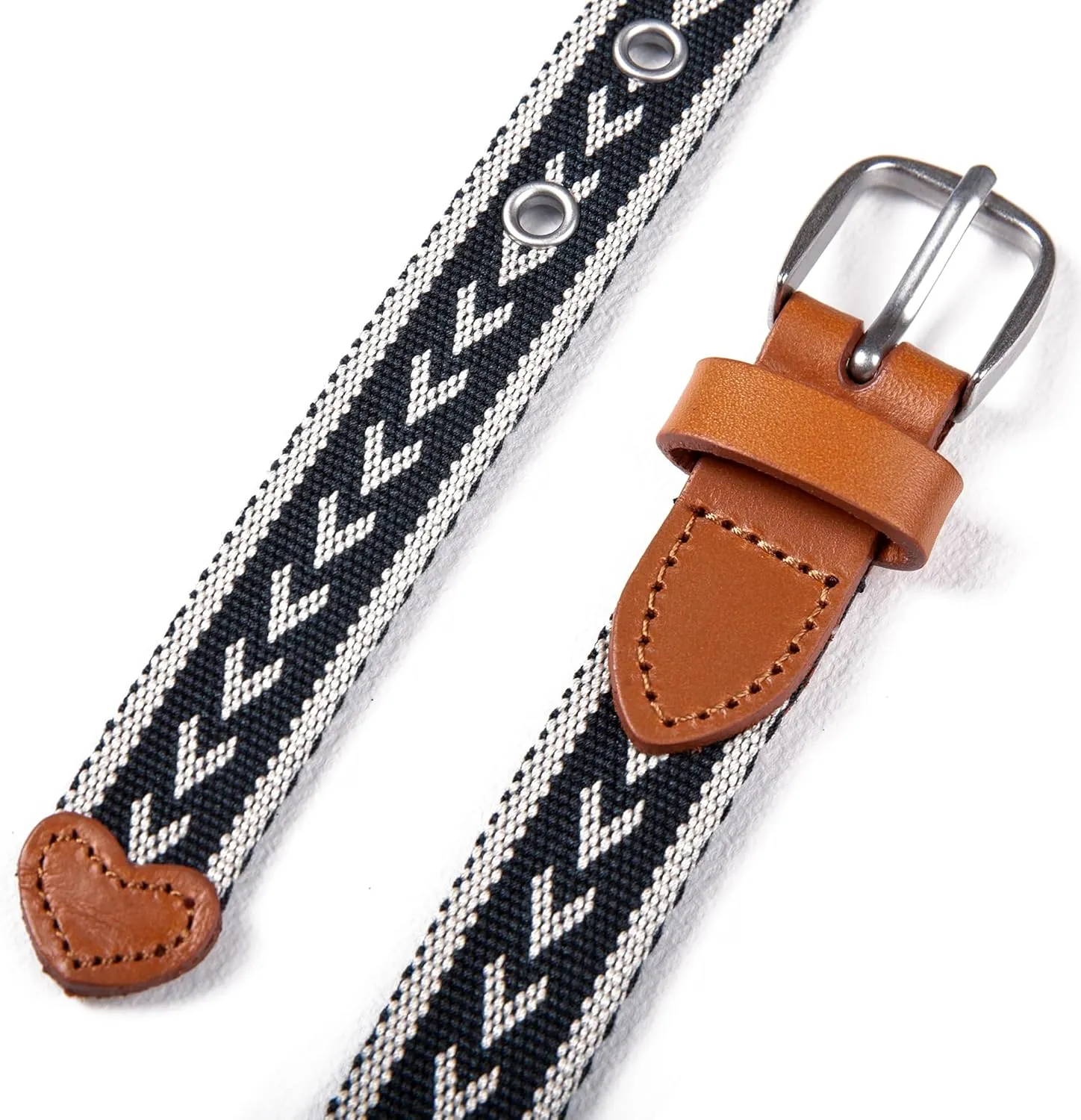 Eddie Bauer Women's Cascade Grommet Webbing Belt with Metal Buckle