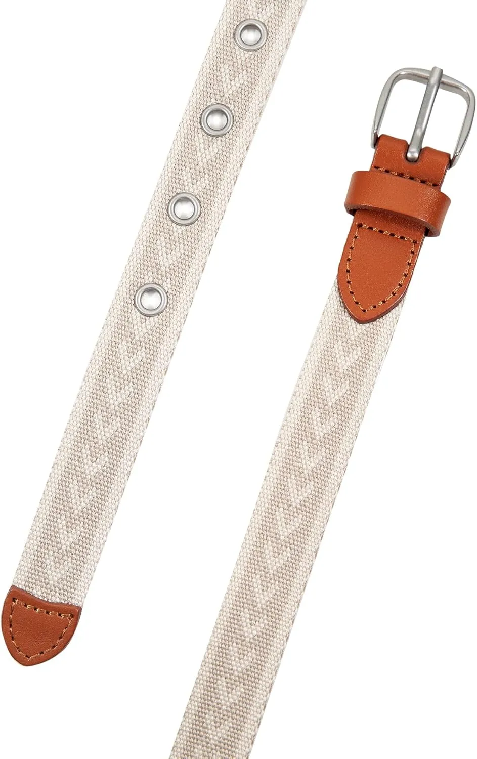 Eddie Bauer Women's Cascade Grommet Webbing Belt with Metal Buckle
