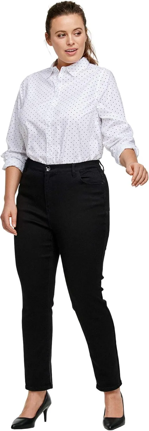 ellos Plus Size High-Waist Skinny Jeans