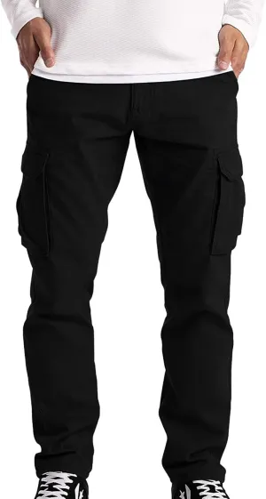 GIERIDUC Mens Casual Pants Relaxed Fit Black and White Plaid Pants Men's Mens Casual Pants Slim Fit Mens Long Jogging Pants