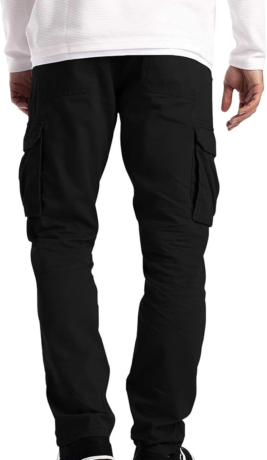GIERIDUC Mens Casual Pants Relaxed Fit Black and White Plaid Pants Men's Mens Casual Pants Slim Fit Mens Long Jogging Pants