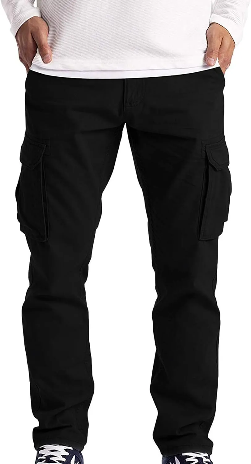 GIERIDUC Mens Casual Pants Relaxed Fit Black and White Plaid Pants Men's Mens Casual Pants Slim Fit Mens Long Jogging Pants