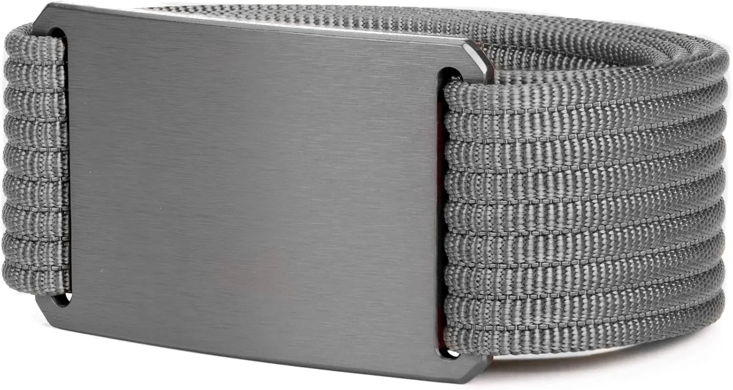 GRIP6 Gunmetal Belt: Durable Belts for Men & Women, Versatile Nylon Tactical Belt for Work, Golf, Casual & Outdoor Use