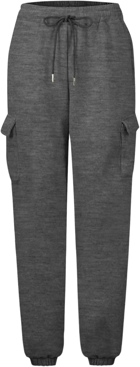 Hands Jogger for Women Comfortable Relaxed Fit Sweatpant Running Hiking Jogger High Waisted Trousers Pant Pockets