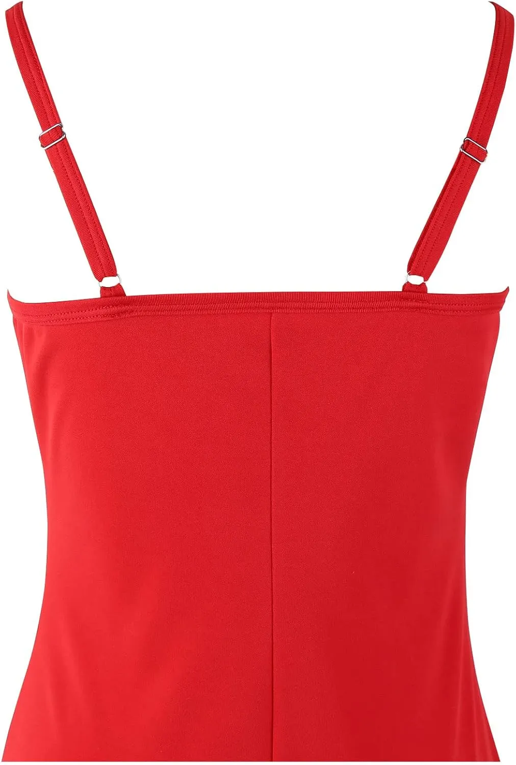 Hanpceirs Women's Basic Bodycon Dresses Cami Slip Spaghetti Strap Tank Casual Club Mini Dress