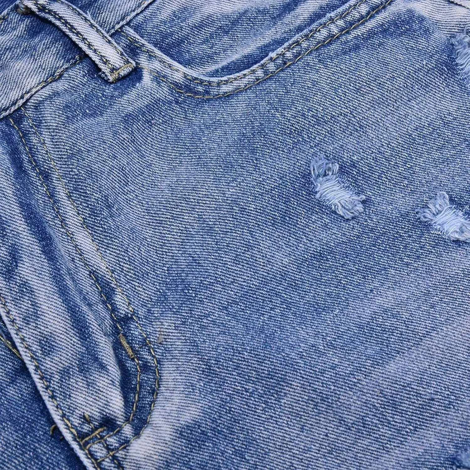 Jean Shorts for Women Denim High Waisted Stretchy Summer 2024 Casual Frayed Denim Short Pull On Hot Shorts Trendy