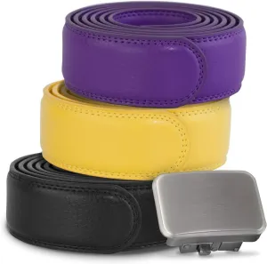 Joseph Elliott Belts Men's Genuine Leather Ratchet Adjustable Golf Belt, College Inspired Colors