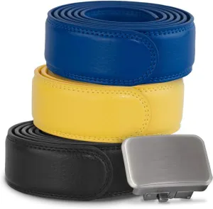 Joseph Elliott Belts Men's Genuine Leather Ratchet Adjustable Golf Belt, College Inspired Colors