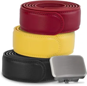 Joseph Elliott Belts Men's Genuine Leather Ratchet Adjustable Golf Belt, College Inspired Colors