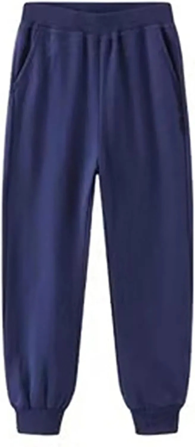 Kids Sweatpants Boys Girls High Elastic Waist Active Jogger Pants Cotton Jogger for Toddler Sport Athletic Trousers