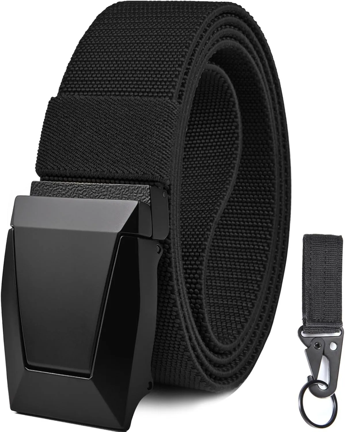 KingMoore Men's Belt - 1.5 inch Military Tactical Stretch Web Nylon Belt with Quick Release Buckle