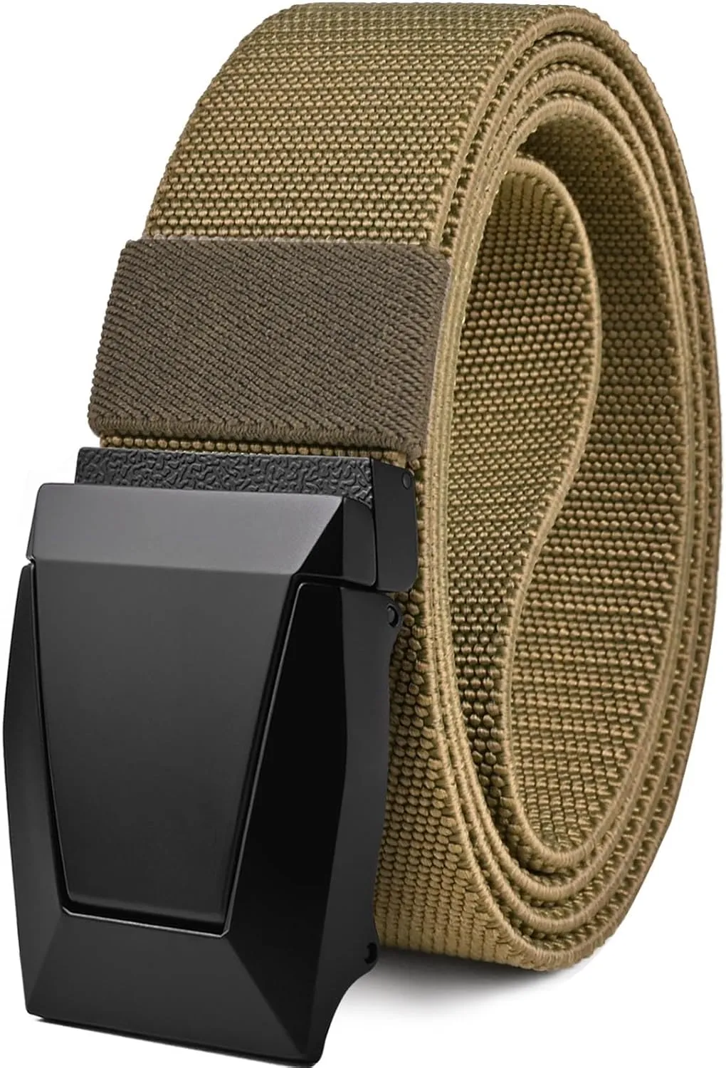 KingMoore Men's Belt - 1.5 inch Military Tactical Stretch Web Nylon Belt with Quick Release Buckle