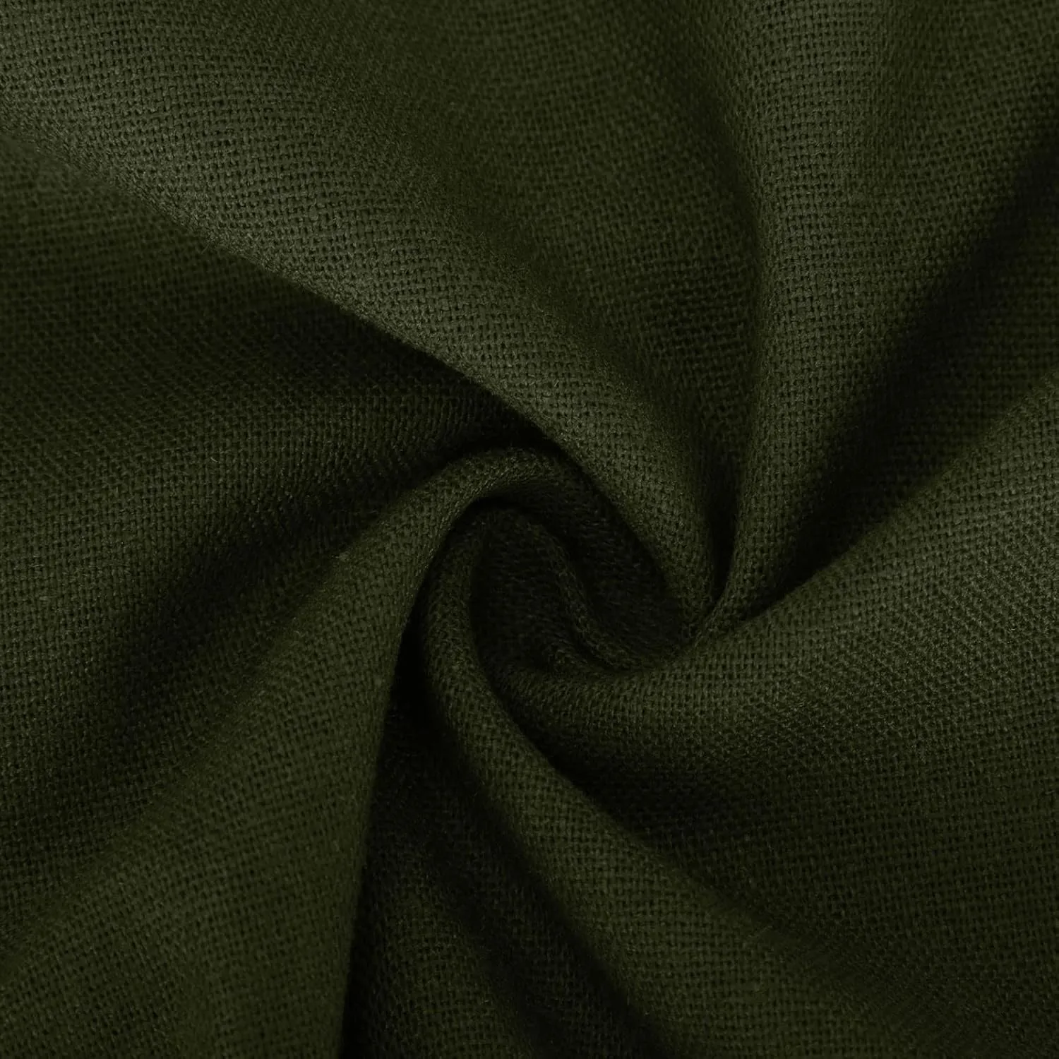 Linen Skirts for Women Button Front Elastic Waist A-Line Midi Skirt Summer Casual Flowy Swing Skirts with Pockets