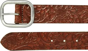 Lucky Brand Women's Western Style Fashion Leather Belt with Metal Buckle