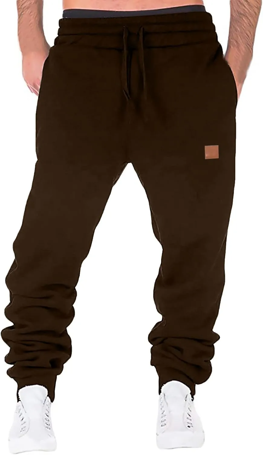 Men Splicing Printed Overalls Casual Pocket Sport Work Casual Trouser Pants Mens Cargo Pants