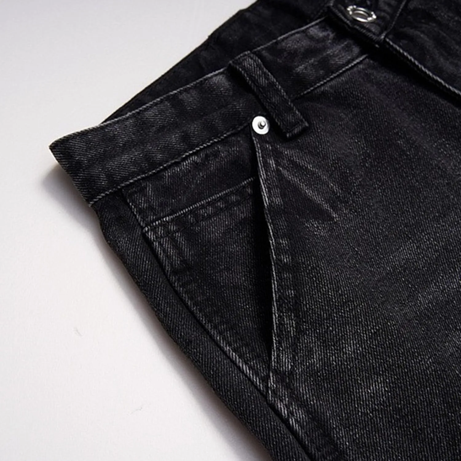 Mens Baggy Straight Hip Hop Jeans Loose Simple Denim Pants Casual Streetwear Relaxed Fit Jeans