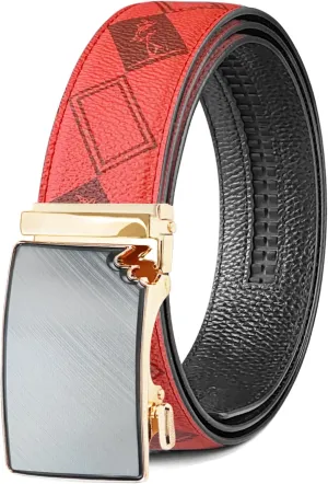 Men's Belts Leather Ratchet Dress Belts for Men Adjustable Belt for Casual Jeans