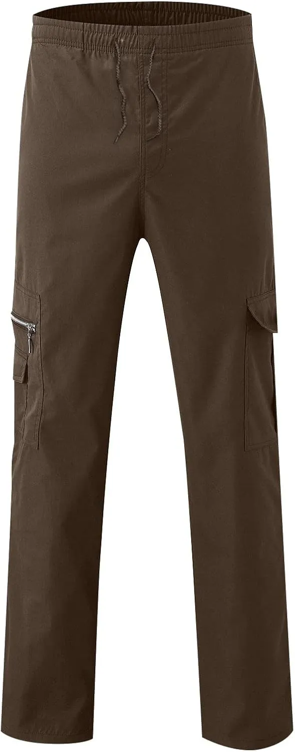 Men's Cargo Pants Sports Casual Jogging Trousers Lightweight Hiking Work Pants Outdoor Pant Men Casual