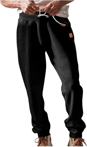 Mens Casual Joggers Pants Drawstring Chino Pants Hiking Outdoor Track Jogging Sweatpants Pants Elastic Waist Tracksuit Pants