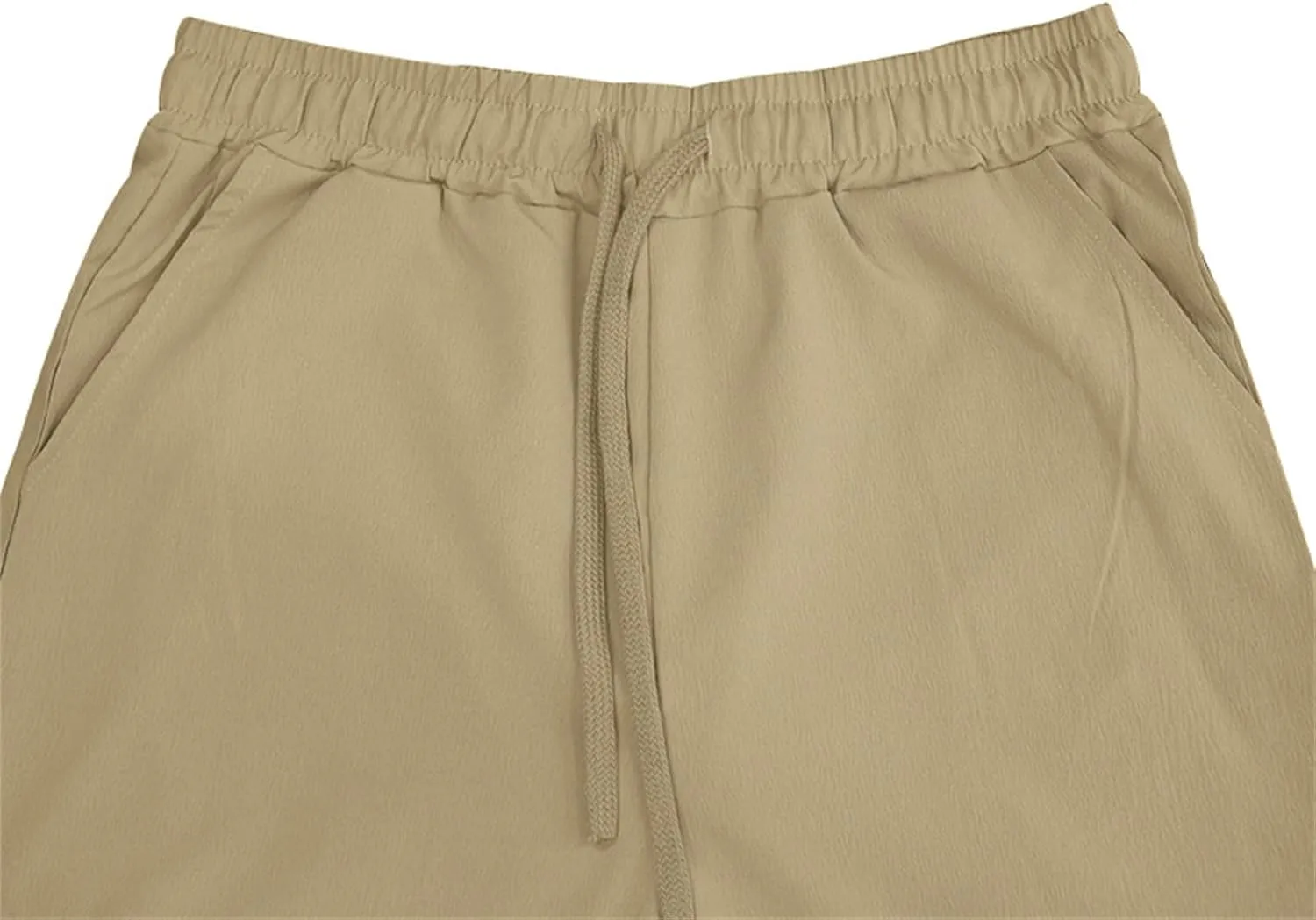 Men's Casual Linen Pants Elastic Waist Drawstring Yoga Beach Pants Casual Lightweight Loose Fit Trousers Baggy Pants