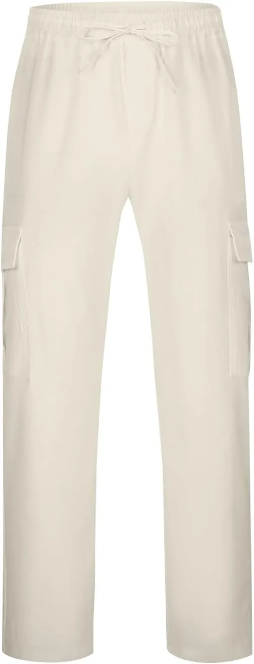 Mens Casual Pants Cargo Pants Men Wide Leg Baggy Going Out Athletic Outdoor Lightweight Casual Fishing